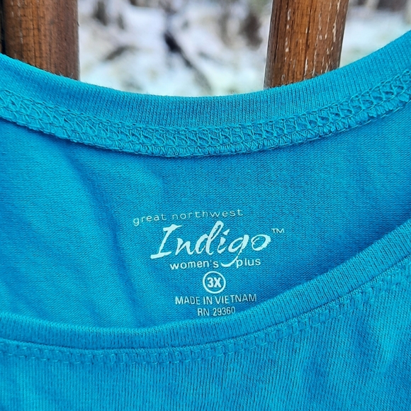 ๐3/15 ๐๏ธ Indigo Turquoise Tank Top - Picture 3 of 7